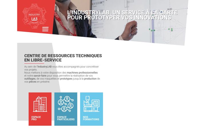 Screenshot of industrylab.fr