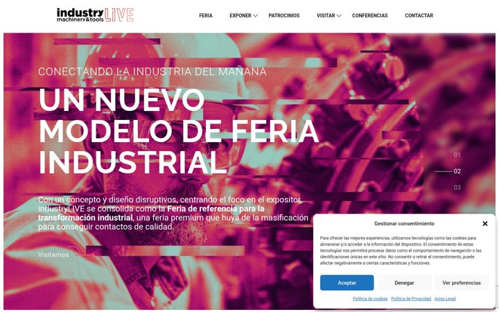 Screenshot of industrylive.es