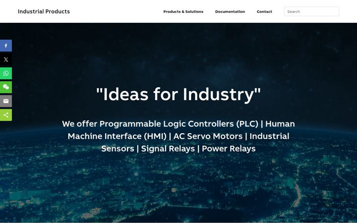 Screenshot of industrypanasonic.com