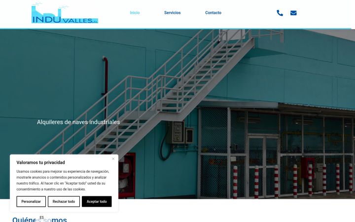 Screenshot of induvalles.com