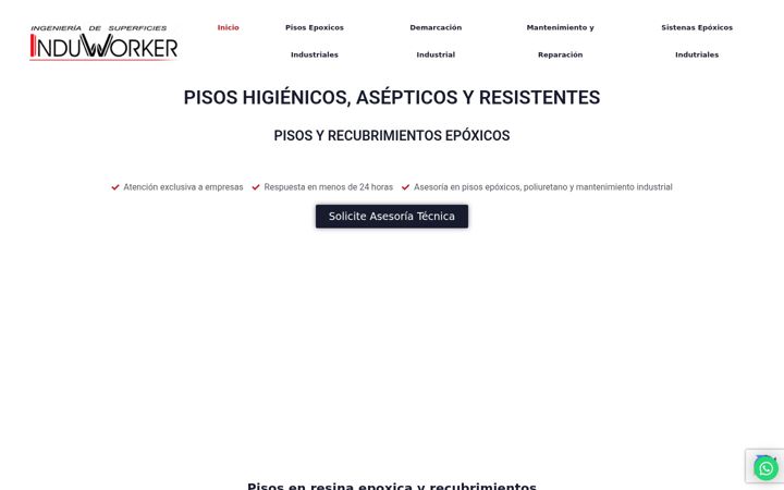 Screenshot of induworkerpisosepoxicos.com