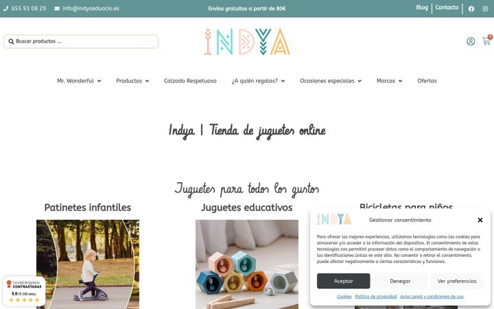 Screenshot of indyaeduocio.es