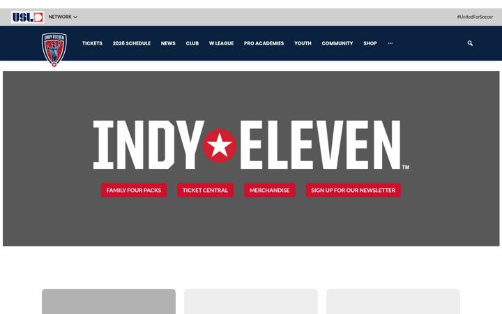 Screenshot of indyeleven.com