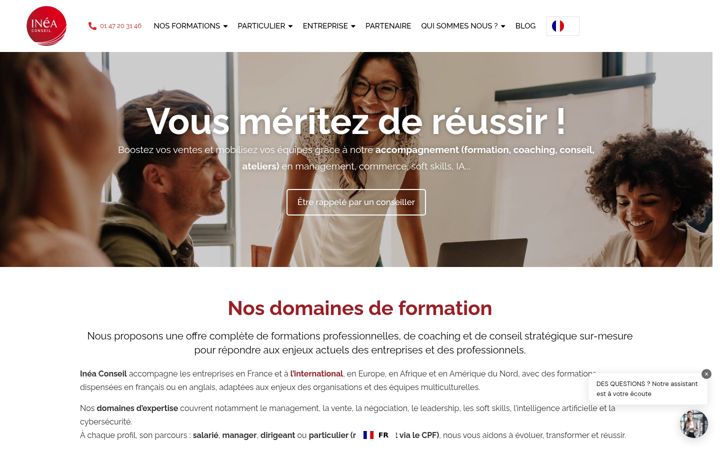 Screenshot of ineaconseil.fr