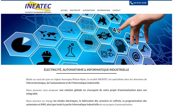 Screenshot of ineatec.com
