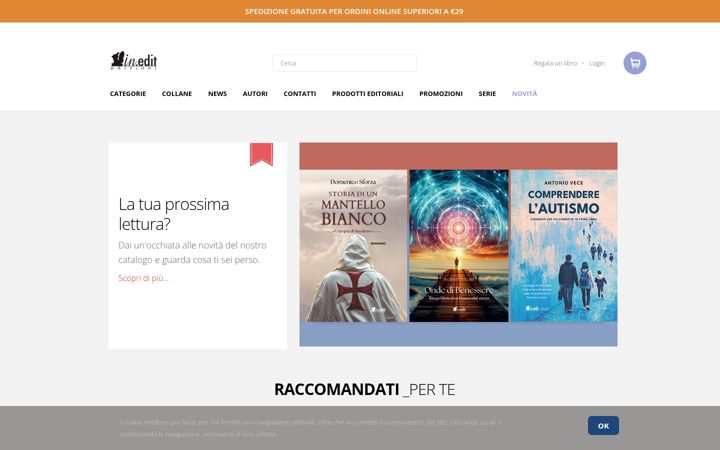 Screenshot of ineditedizioni.it