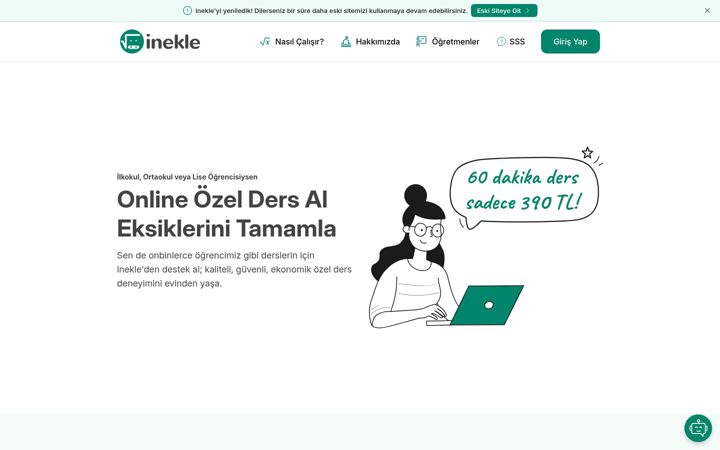 Snímek obrazovky inekle.com