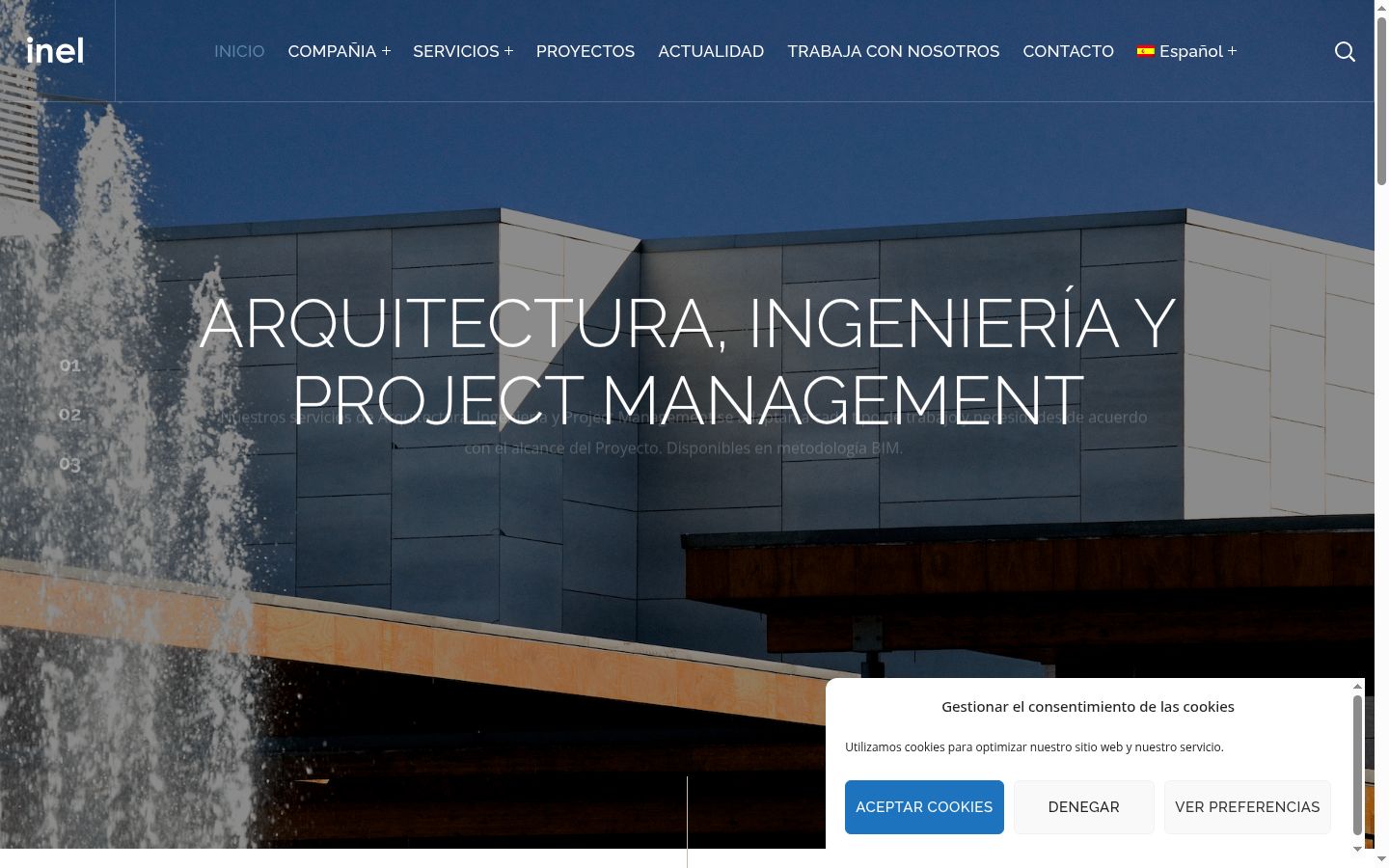 Captura de ecrã do banner de consentimento apresentado antes de qualquer interação