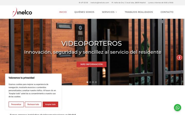 Screenshot of inelcotc.com