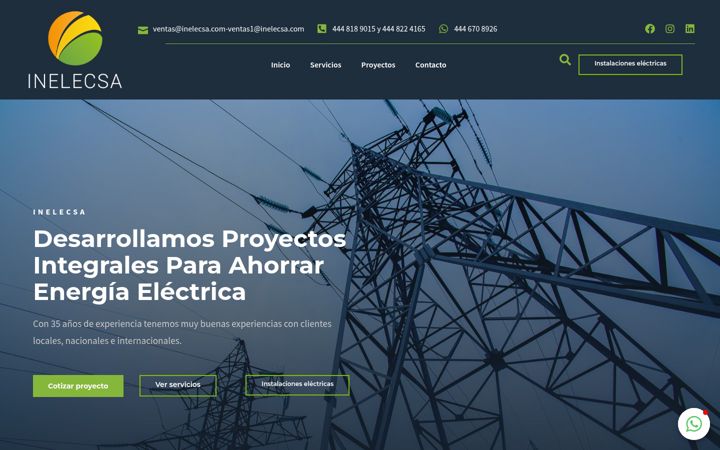 Screenshot of inelecsa.com