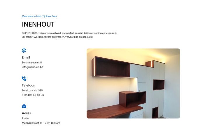 Screenshot of inenhout.be