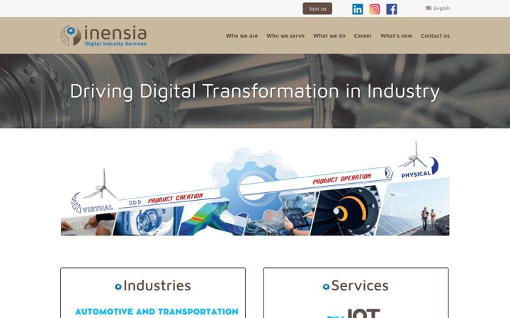 Screenshot of inensia.com