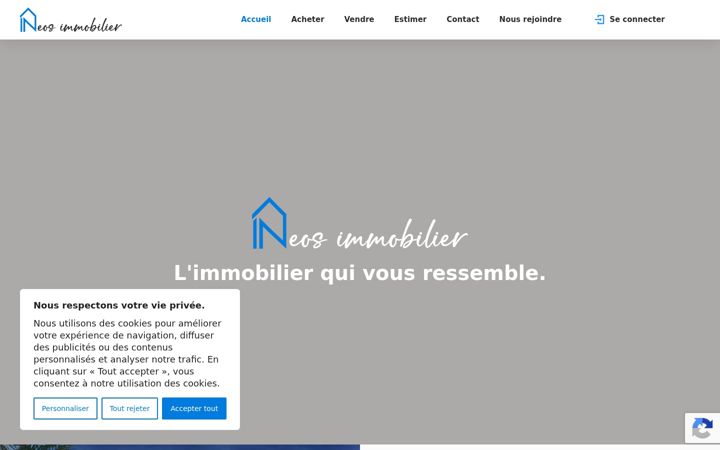 Screenshot of ineosimmobilier.fr