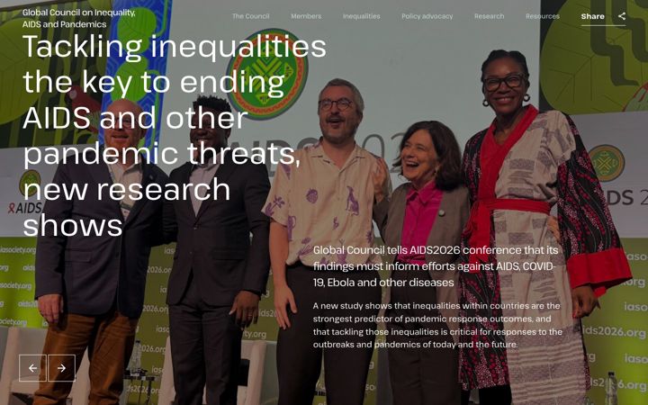 Screenshot of inequalitycouncil.org