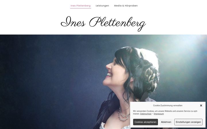 Screenshot of ines-plettenberg.de