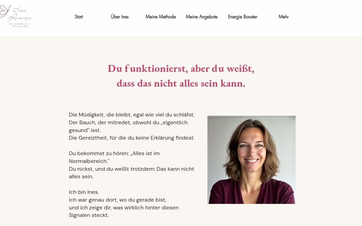 Screenshot of ines-raming.de
