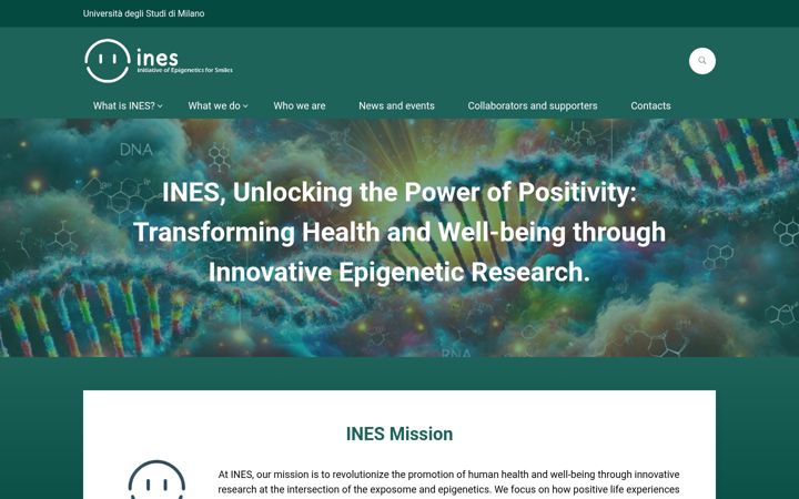 Screenshot of ines.unimi.it