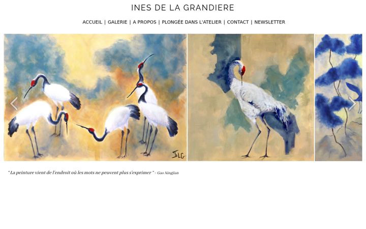 Screenshot of inesdelagrandiere.com