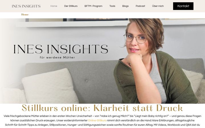 Screenshot of inesinsights.de