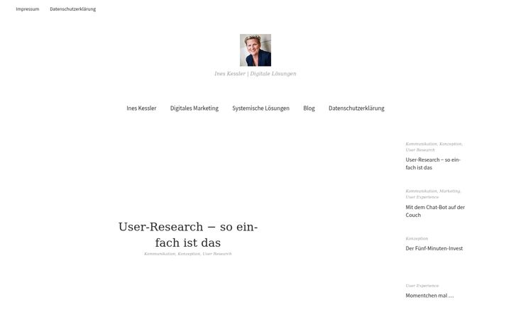 Screenshot of ineskessler.de