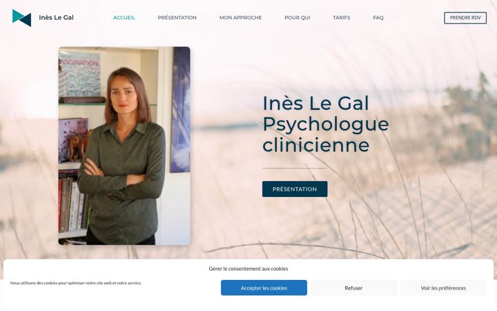 Screenshot of ineslegal-psychologue.com