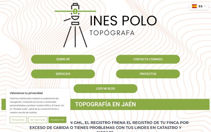 Screenshot of inespolotopografia.com