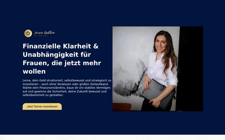 Screenshot of inessahuller.ch