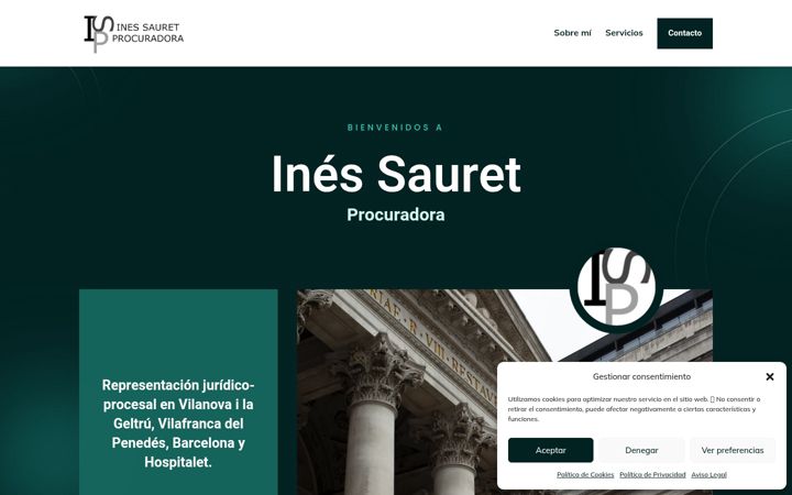 Screenshot of inessauretprocuradora.com