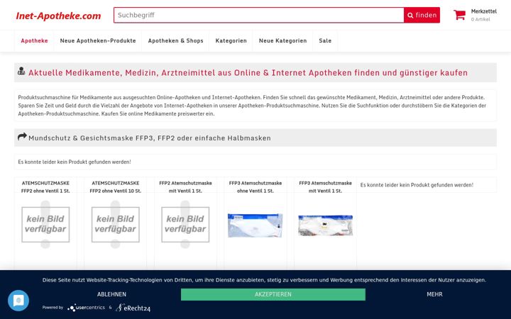 Screenshot of inet-apotheke.com