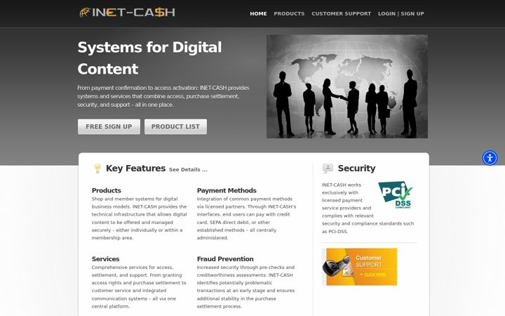Screenshot of inet-cash.de