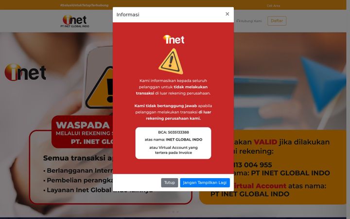 Screenshot von inet.net.id