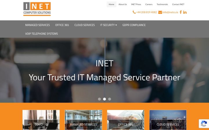 Screenshot of inetcs.co.uk