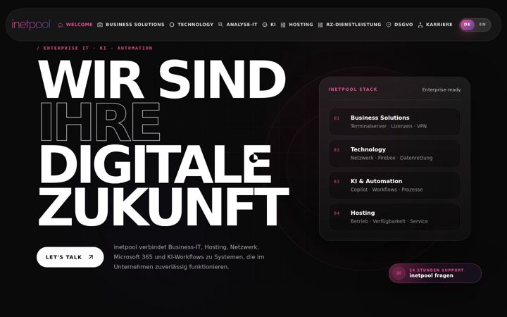 Screenshot of inetpool.de