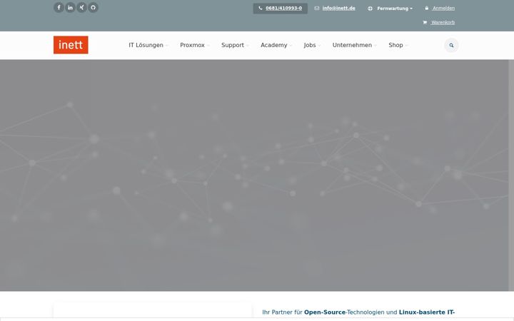 Screenshot of inett.de