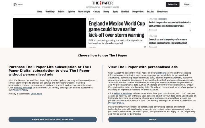 Screenshot of inews.co.uk