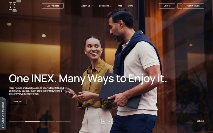 Screenshot of inex-group.com