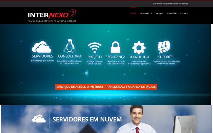 Screenshot of inexo.com.br