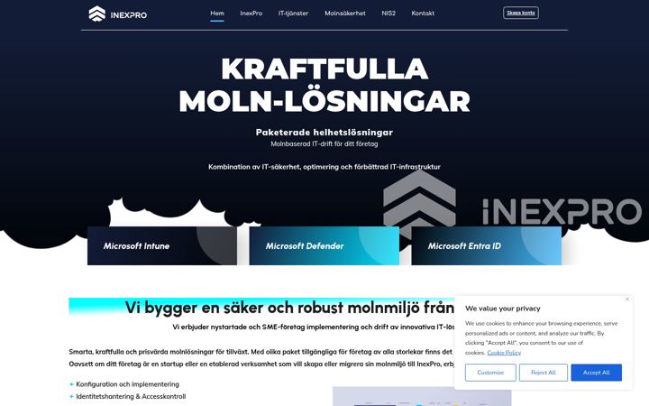 Screenshot of inexpro.net