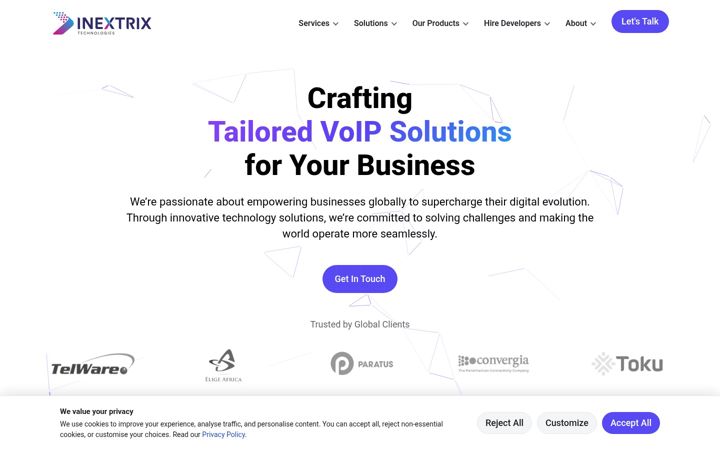 Screenshot of inextrix.com