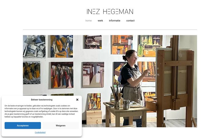 Screenshot of inezhegeman.nl