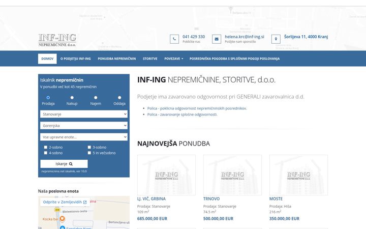 Snímek obrazovky inf-ing.si