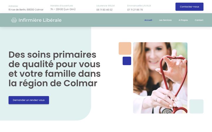 Screenshot of inf-lib.fr
