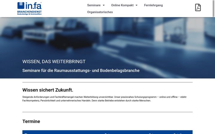 Screenshot of infa-branchendienst.de
