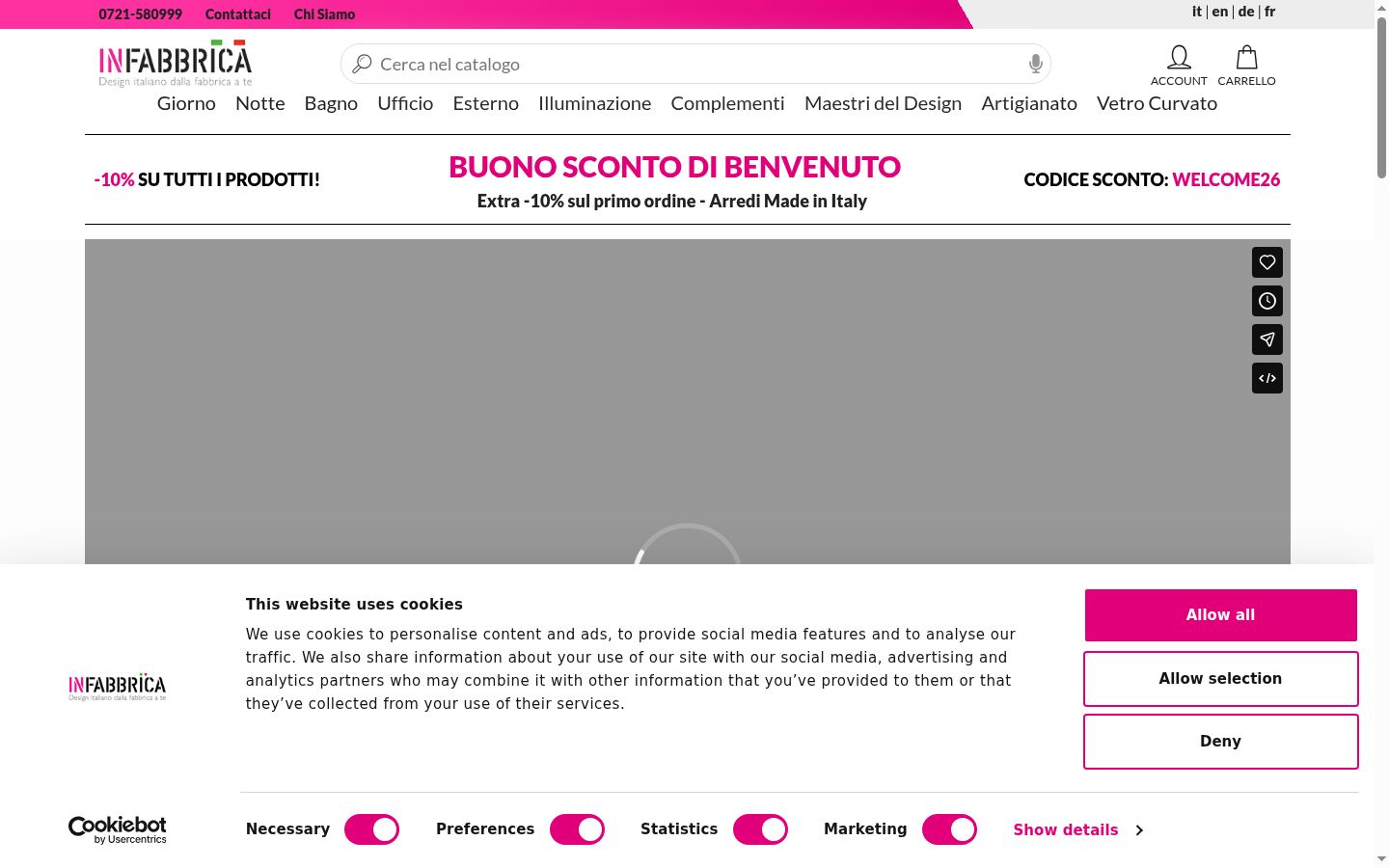 Screenshot tal-banner tal-kunsens muri qabel kwalunkwe interazzjoni