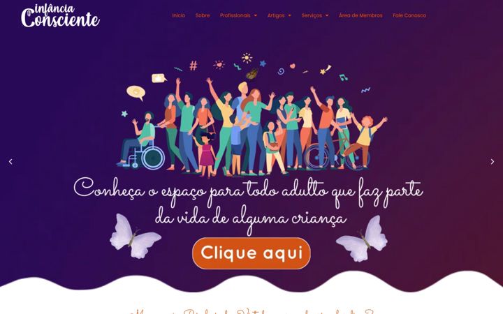 Screenshot of infanciaconsciente.com.br