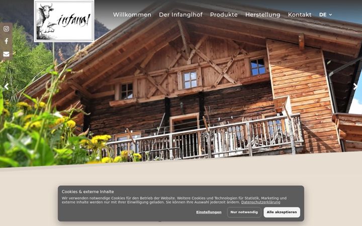 Screenshot of infangl.com
