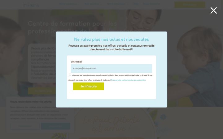 Screenshot of infans.fr