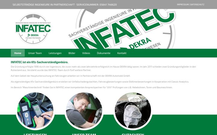 Screenshot of infatec.de
