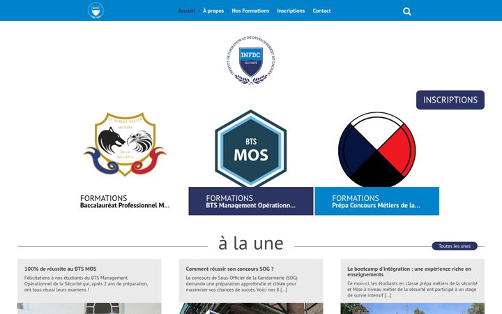 Screenshot of infdc.fr