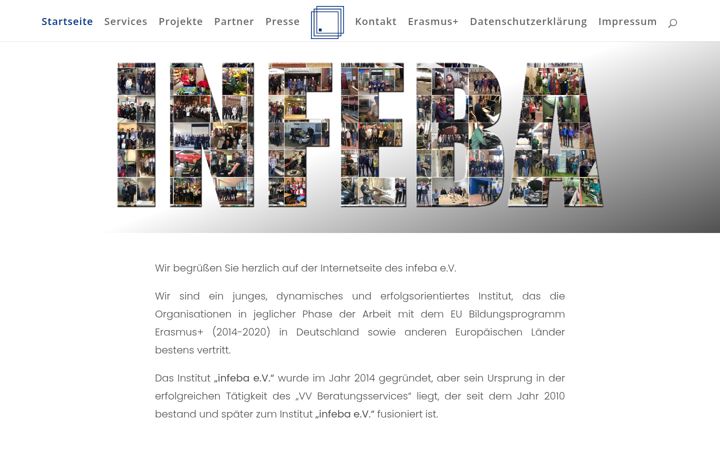 Screenshot of infeba.de